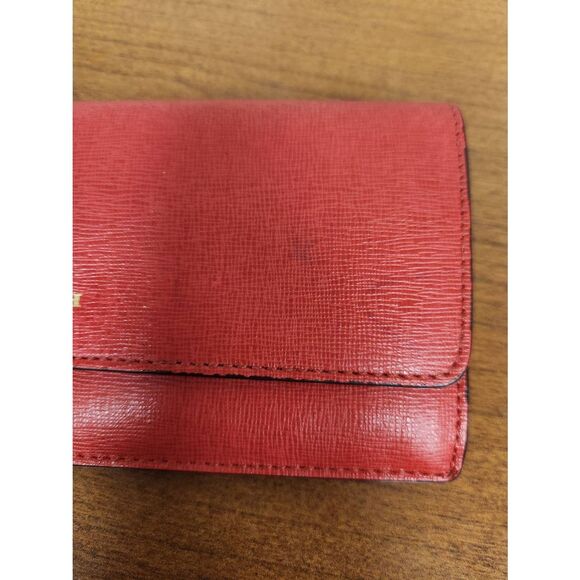 Coach Red Saffiano Leather Slim Envelope Wallet 49350 - Picture 2 of 11